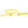 Plastic cable ties Stainless steel lock - Yellow - 186x4.8mm